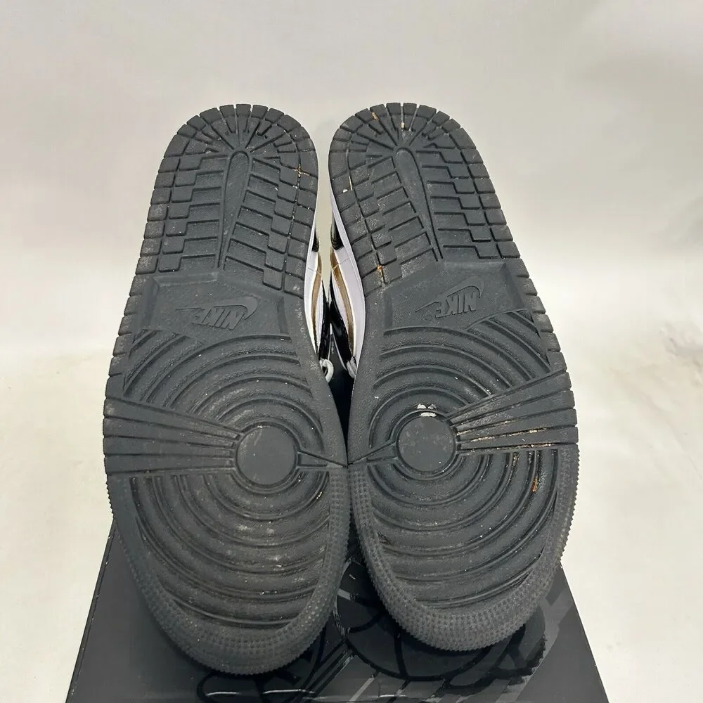 Nike Air Jordan 1 Mid SE “Patent Black Metallic Gold” 2024